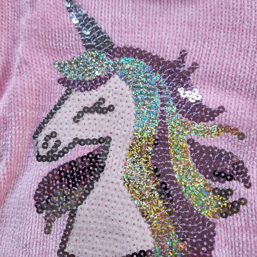 Pink unicorn sweater